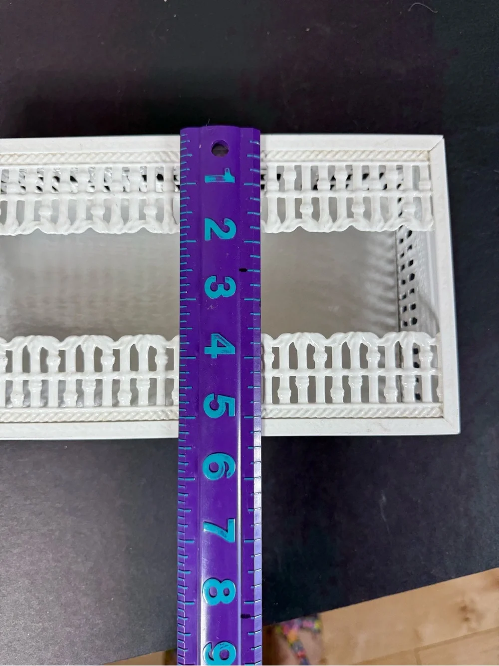 White Metal Tissue Box Cover